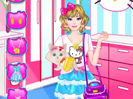 Jwèt Barbie With Kitty sou entènèt