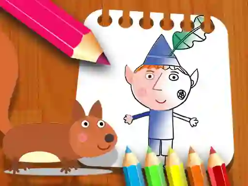 Jwèt Ben Hollys Coloring Book sou entènèt