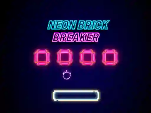 Jwèt Neon Brick Breaker sou entènèt