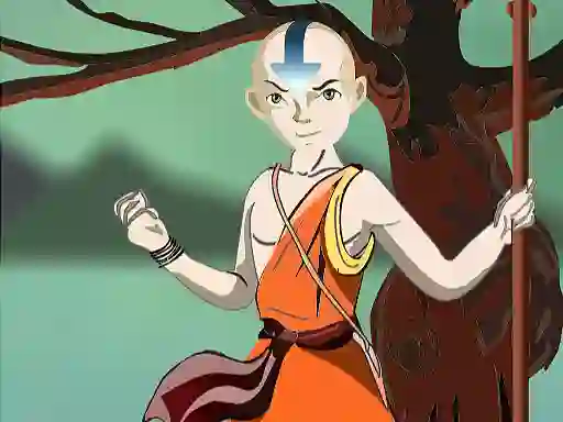 Jwèt Avatar Aang DressUp sou entènèt