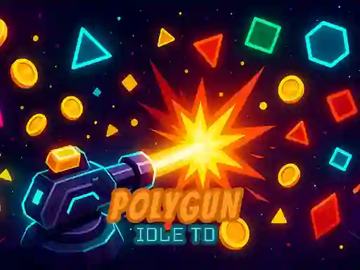 Jwèt PolyGun: Idle TD sou entènèt