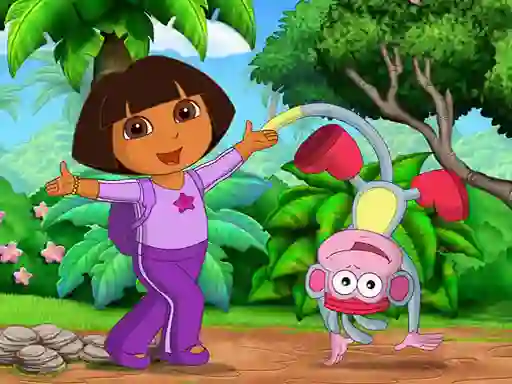 Jwèt Find 7 Differences Dora sou entènèt