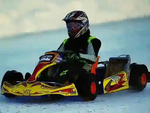 Jwèt Kart Racing Jigsaw sou entènèt