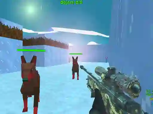 Jwèt Blocky Combat SWAT Final 2023 sou entènèt