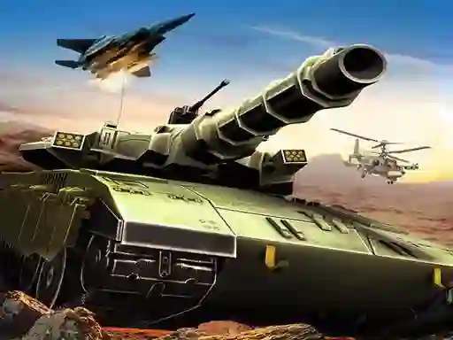 Jwèt Battle Tanks City of War sou entènèt