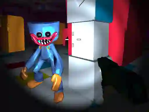 Jwèt Poppy Huggy Wuggy Shooter sou entènèt
