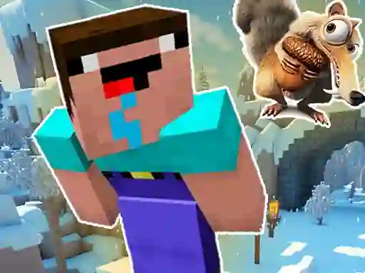 Jwèt Noob Parkour: Snow Age sou entènèt