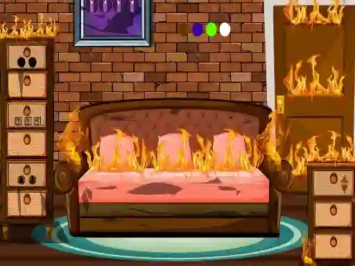 Jwèt Fired House Escape sou entènèt