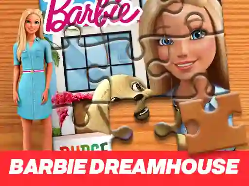 Jwèt Barbie Dreamhouse Adventure Jigsaw Puzzle sou entènèt