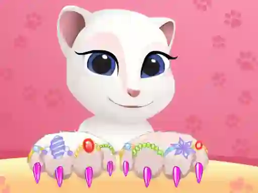 Jwèt Talking Tom Angela Great Manicure sou entènèt