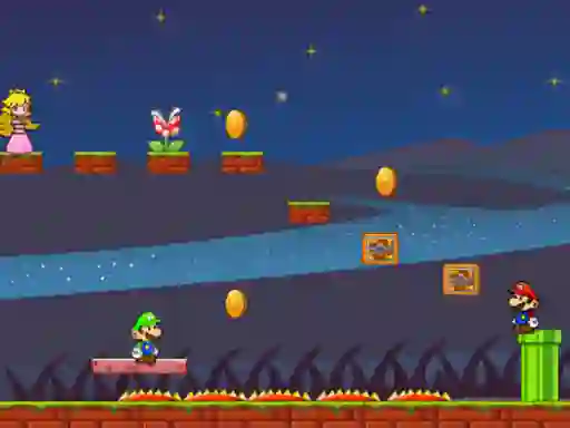 Jwèt Mario Bros Save Princess sou entènèt