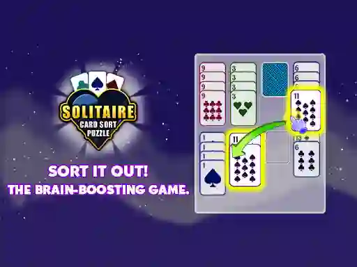 Jwèt Solitaire Card Sort Puzzle sou entènèt