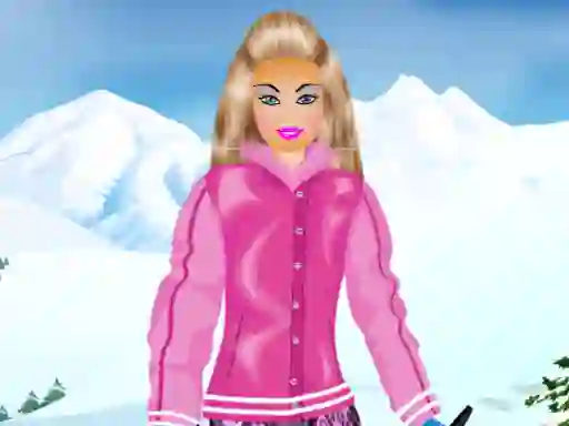 Jwèt Barbie Snowboard Dress sou entènèt