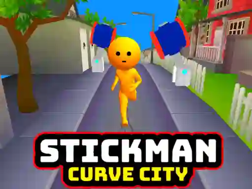 Jwèt Stickman Curve City sou entènèt
