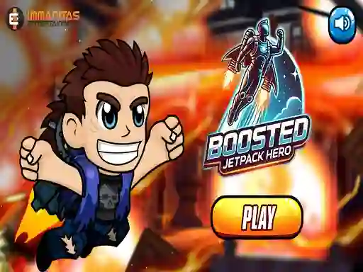 Jwèt Boosted Jetpack Hero sou entènèt