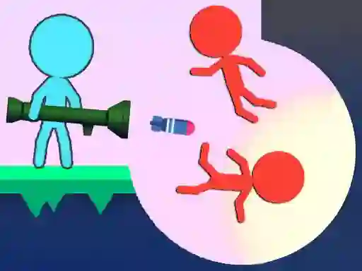Jwèt Stickman Bullets Ragdoll sou entènèt