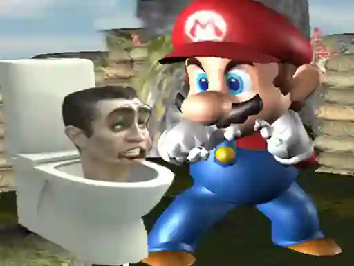 Jwèt Super Spy Mario VS Skibidi Toilet sou entènèt