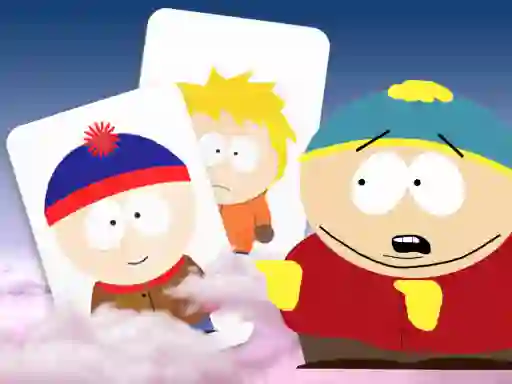 Jwèt South Park memory card match sou entènèt