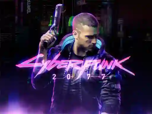 Jwèt Cyberpunk 2077 Jigsaw Puzzle sou entènèt