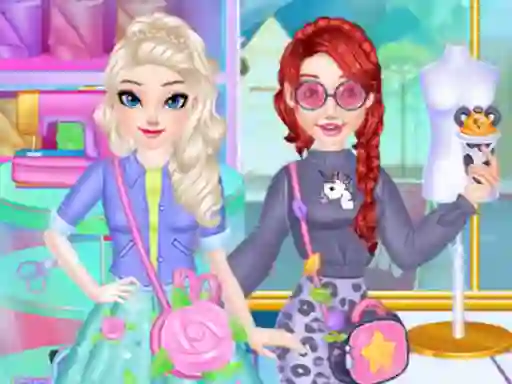 Jwèt Fashion Princess Sewing Clothes sou entènèt