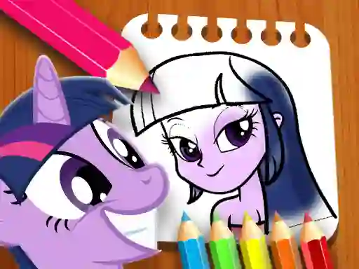 Jwèt Equestria Girls Coloring Book sou entènèt
