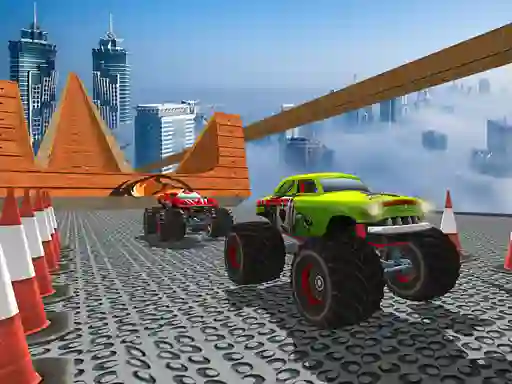 Jwèt Monster Truck Ramp sou entènèt