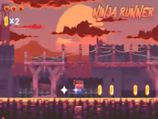 Jwèt Ninja Runner sou entènèt