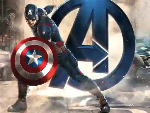 Jwèt Captain American Jigsaw Puzzle sou entènèt