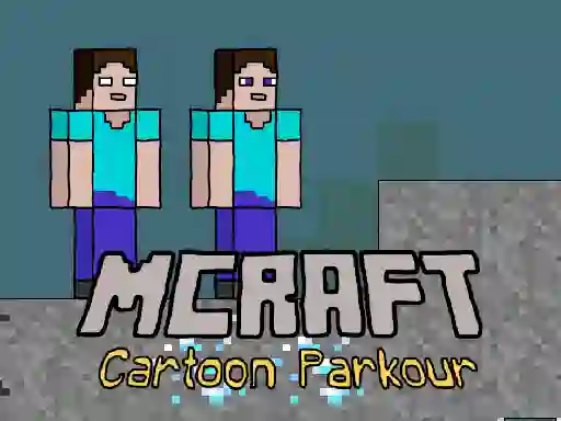 Jwèt Mcraft Cartoon Parkour sou entènèt