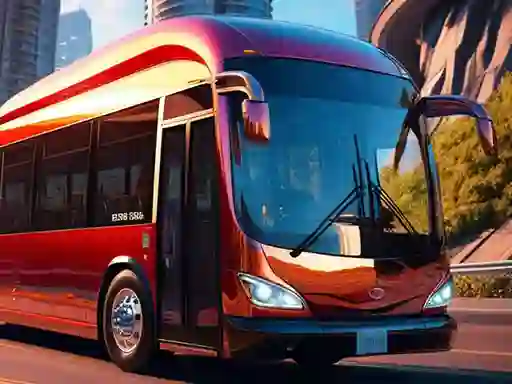 Jwèt Bus Simulator Real Bus driving sou entènèt