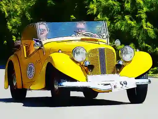 Jwèt Old Cars Puzzle sou entènèt