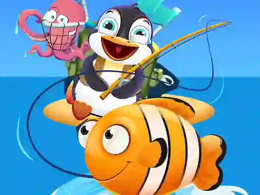 Jwèt Baby Penguin Fishing sou entènèt