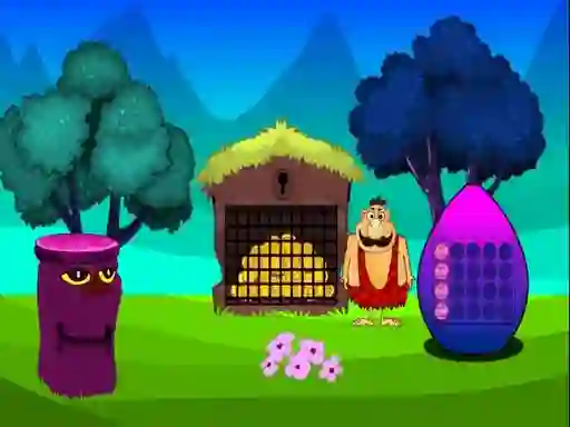 Jwèt Caveman Treasure Escape sou entènèt
