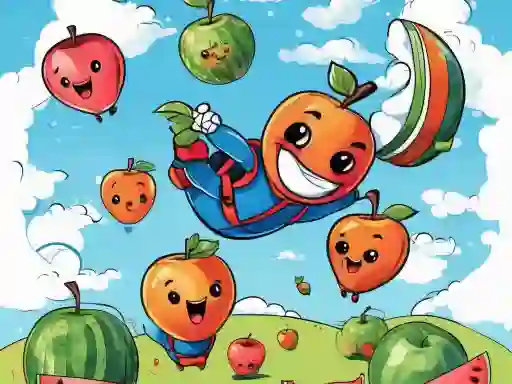 Jwèt Fruit Merge game sou entènèt
