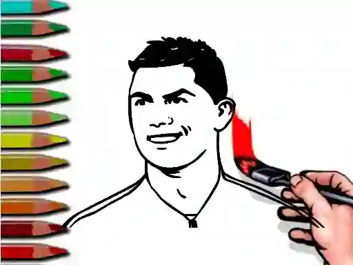 Jwèt Ronaldo Coloring Book sou entènèt
