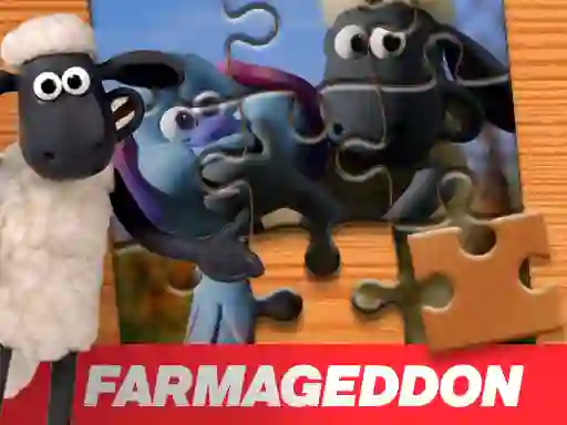 Jwèt  A Shaun the Sheep Movie Farmageddon Jigsaw Puzzle sou entènèt