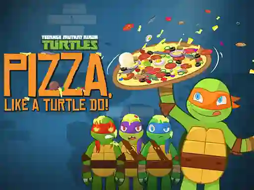 Jwèt Ninja Turtles: Pizza Like A Turtle Do! sou entènèt