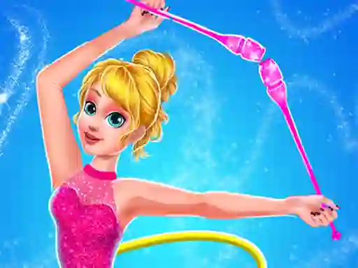 Jwèt Gymnastics Games for Girls Dress Up sou entènèt