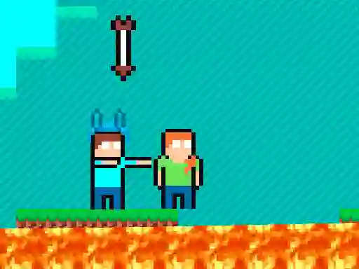 Jwèt Pixel Battle Upward sou entènèt