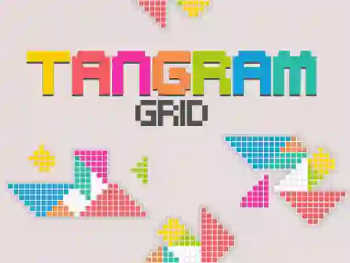 Jwèt Tangram Grid sou entènèt