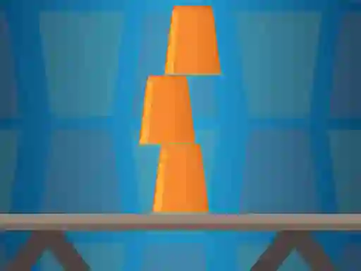 Jwèt Cups Tower Builder sou entènèt