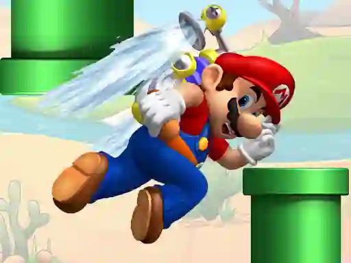 Jwèt Super Flappy Mario sou entènèt