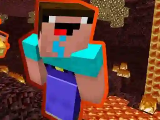 Jwèt Noob Parkour: Nether sou entènèt