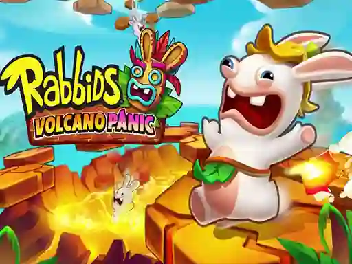 Jwèt Rabbids Volcano Panic sou entènèt
