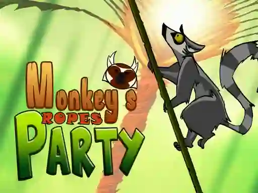 Jwèt Monkey's ropes party sou entènèt