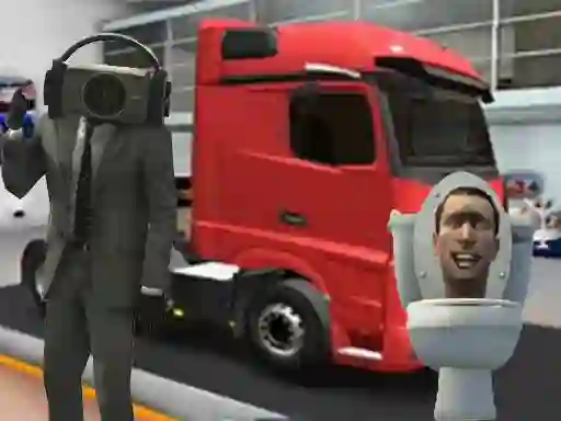 Jwèt Truck Simulator Skibidi Toilet sou entènèt