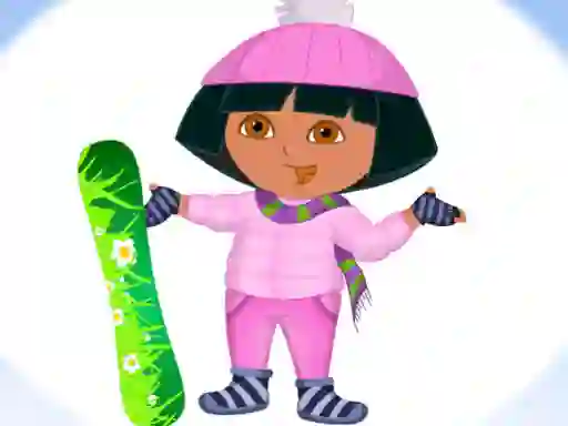 Jwèt Dora Ski Winter Dressup sou entènèt