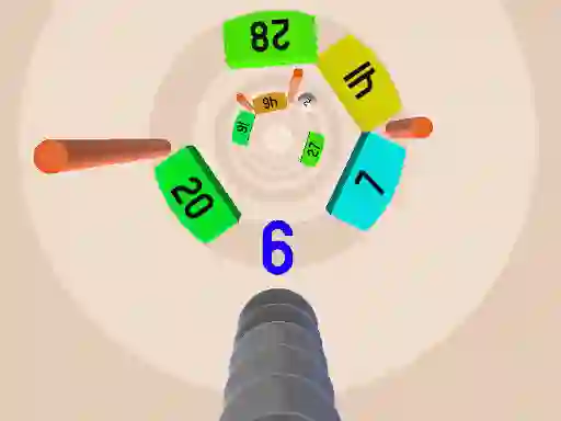 Jwèt Snake vs Balls sou entènèt