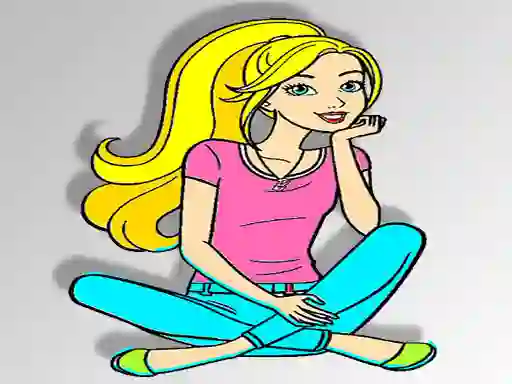 Jwèt Barbie Coloring sou entènèt