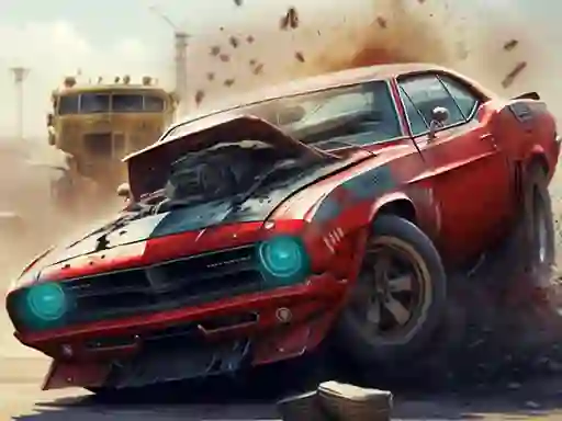 Jwèt Extreme Car Crush sou entènèt